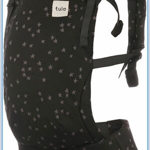 Tula Kids Carrier in Black with Gray Star Print